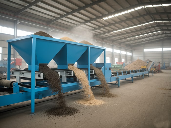 有机肥配料设备-多仓配料机